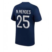 Paris Saint-Germain Nuno Mendes #25 Hjemmebanetrøje 2022-23 Kortærmet